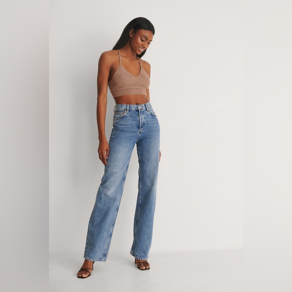 Mango Kaia Wide Leg Jeans Size 2